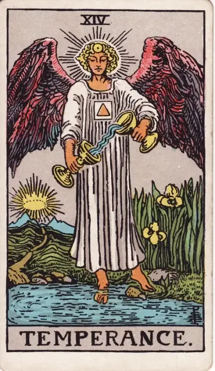 Temperance tarot card (Rider–Waite–Smith)