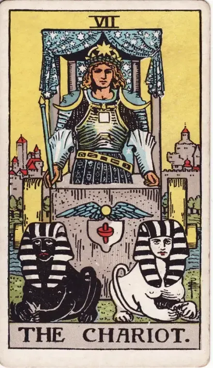 The Chariot tarot card (Rider–Waite–Smith)