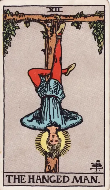 The Hanged Man tarot card (Rider–Waite–Smith)