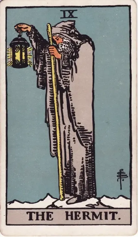 The Hermit tarot card