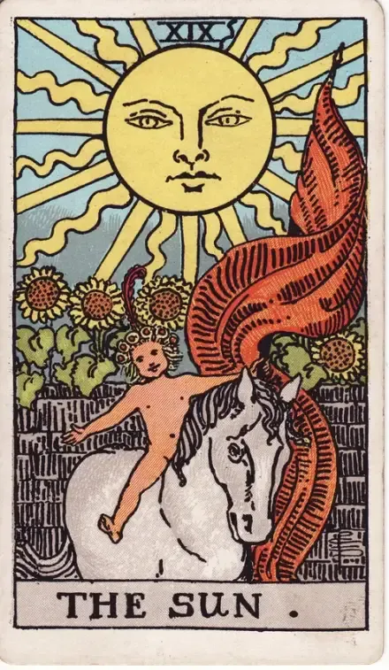 The Sun tarot card (Rider–Waite–Smith)